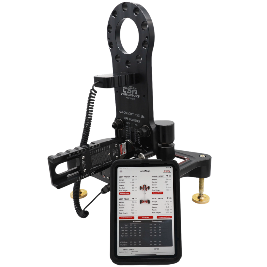 IntelAlign precision hub stand measurement system